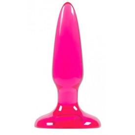 Розовая анальная мини-пробка Jelly Rancher Pleasure Plug Mini - 8,1 см.