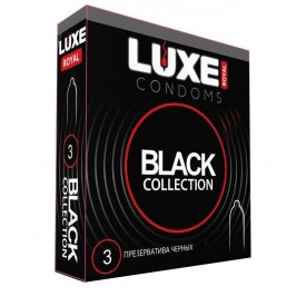 Черные презервативы LUXE Royal Black Collection - 3 шт.