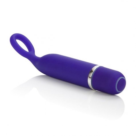 Фиолетовый мини-вибромассажер LIA MINI MASSAGER PLEASURE O - 11,5 см.